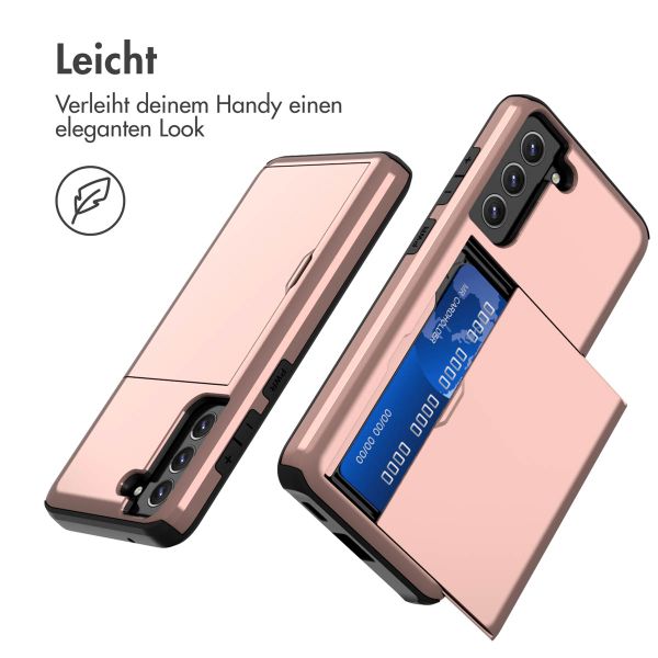 imoshion Backcover mit Kartenfach Samsung Galaxy S21 FE - Rosé gold