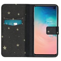 imoshion Design TPU Klapphülle Samsung Galaxy S10 - Stars Gold