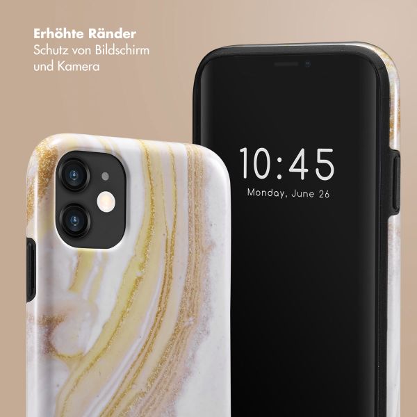 Selencia Vivid Tough Back Cover für das iPhone 11 - Chic Marble Gold