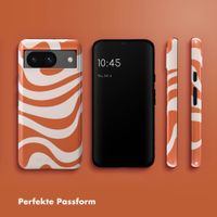 Selencia Vivid Tough Back Cover für das Google Pixel 8 - Dream Swirl Orange