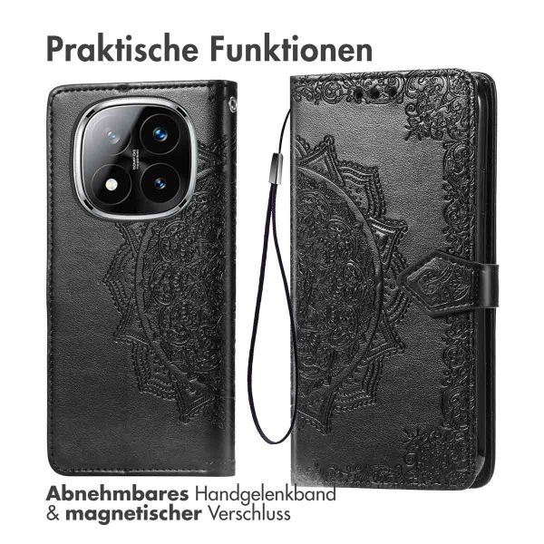 imoshion Mandala Klapphülle Xiaomi Redmi Note 14 Pro (4G) - Schwarz
