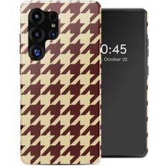 Selencia Vivid Back Cover Samsung Galaxy S25 Ultra - Pied-de-Poule