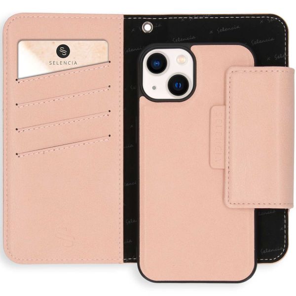 Selencia Klapphülle mit herausnehmbarem Backcover iPhone 13 - Rosa