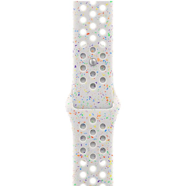 Apple Nike Sport Armband für das  Apple Watch Series 1 t/m 11 / SE / Ultra (44/45/46/49 mm) - Größe M/L - Pure Platinum