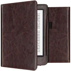 imoshion Vegan Leather Klapphülle Kobo Clara 2E / Tolino Shine 4 - Dunkelbraun