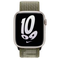 Apple Nike Sport Loop Band für das Apple Watch Series 1 bis 10 / SE / Ultra (2) (44/45/46/49 mm) - Sequoia / Pure Platinum
