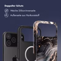 Selencia Vivid Rückabdeckung mit MagSafe Apple iPhone 17 Pro Max - Chic Marble Black
