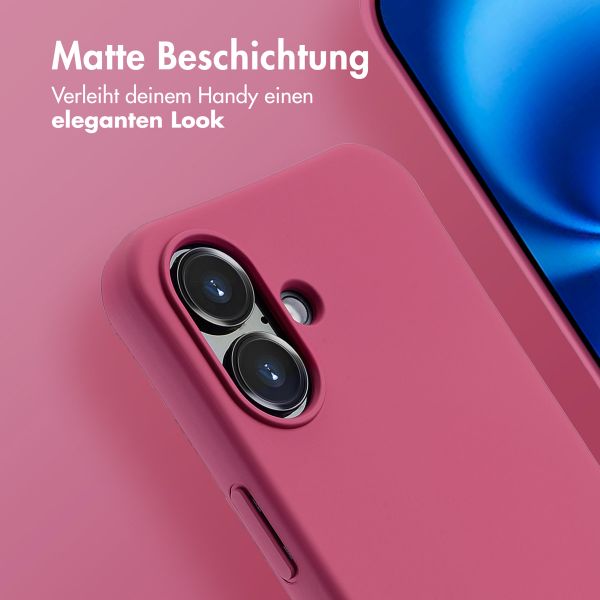 imoshion Color Backcover mit abtrennbarem Band MagSafe für das Apple iPhone 16 - Raspberry