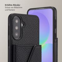 Selencia Sera HandyHülle mit Kordel und Umschlag-Kartenhalter Samsung Galaxy A37 (5G) - Schwarz