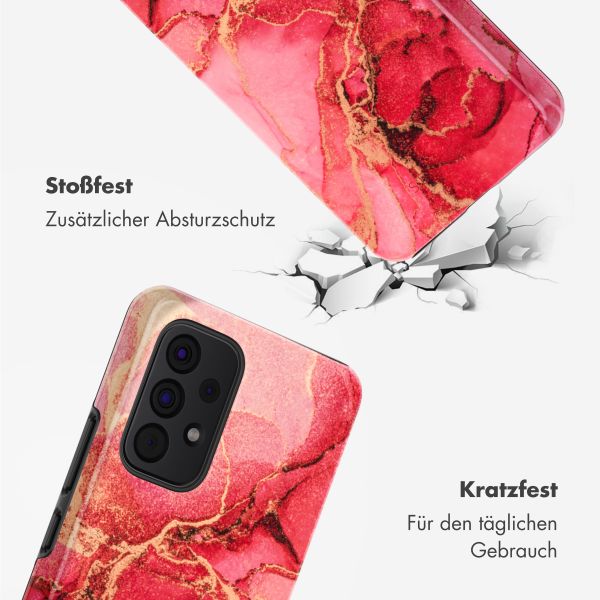 Selencia Vivid Tough Back Cover für das Samsung Galaxy A53 - Rosy Marble