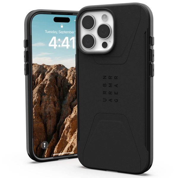 UAG Civilian Backcover MagSafe für das iPhone 16 Pro Max - Black