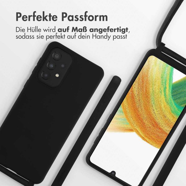 imoshion SilikonHülle mit Band Samsung Galaxy A33 - Schwarz