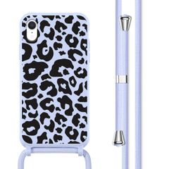 imoshion SilikonHülle design mit Band Apple iPhone Xr - Animal Lila