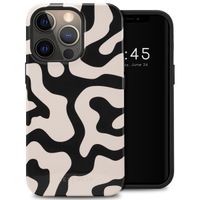 Selencia Vivid Back Cover Apple iPhone 13 Pro - Art Wave Black