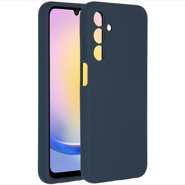 Accezz Liquid Silikoncase für das Samsung Galaxy A25 (5G) - Dunkelblau