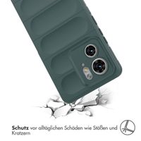 imoshion EasyGrip Backcover für das Motorola Edge 40 - Dunkelgrün