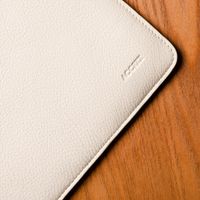 Accezz Leather Laptop Hülle Apple MacBook 13 Zoll - Laptop Sleeve - Beige