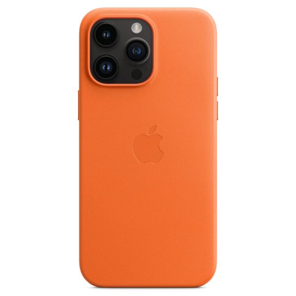 Apple Leder-Case MagSafe für das iPhone 14 Pro Max - Orange