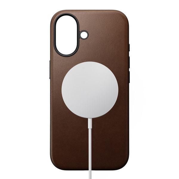 Nomad Modern Leather Case mit MagSafe Apple iPhone 17 - Braun