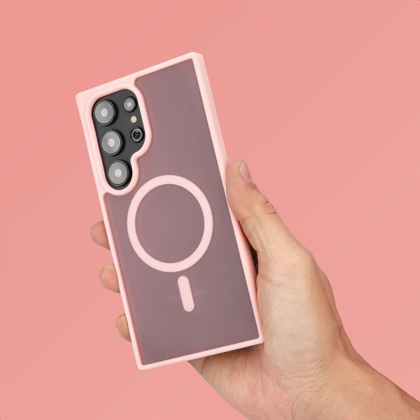 imoshion Color Guard Back Cover mit MagSafe Samsung Galaxy S25 Ultra - Hellrosa