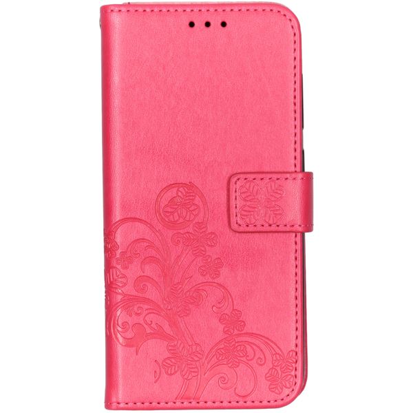 Kleeblumen Klapphülle Fuchsia für das Samsung Galaxy A70