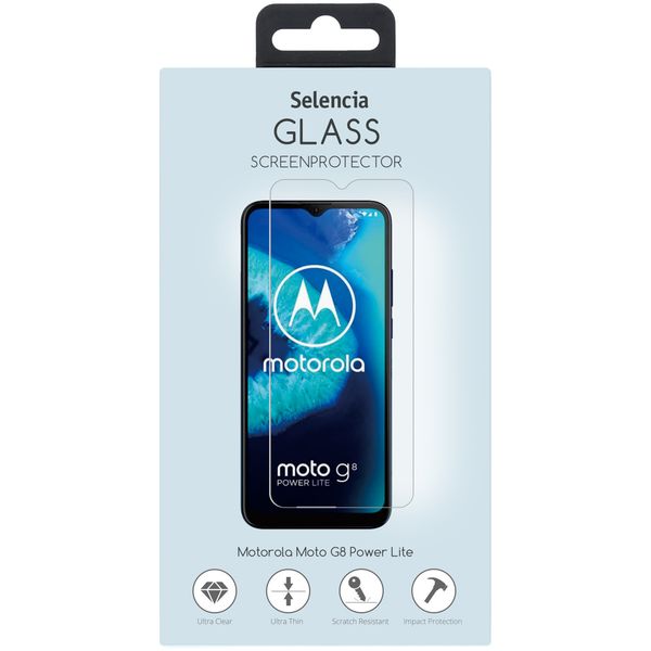 Selencia Screen Protector aus gehärtetem Glas Motorola Moto G8 Power Lite