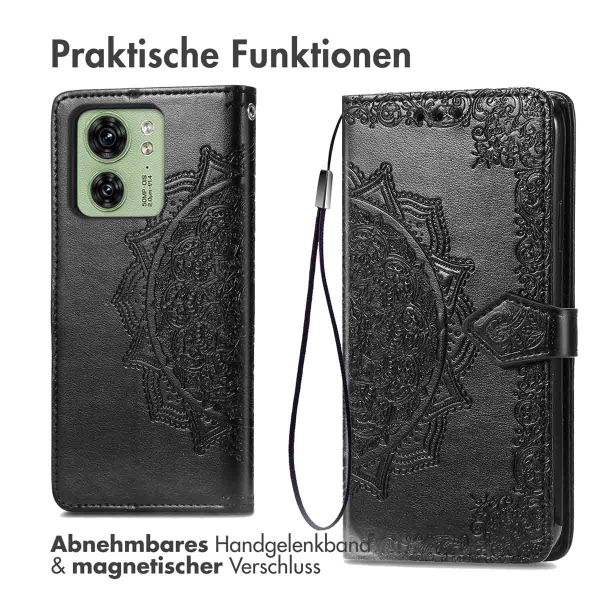 imoshion Mandala Klapphülle Motorola Edge 40 - Schwarz