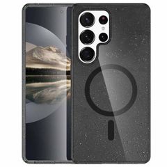 imoshion Sparkle Back Cover mit MagSafe Samsung Galaxy S24 Ultra - Glitter Schwarz