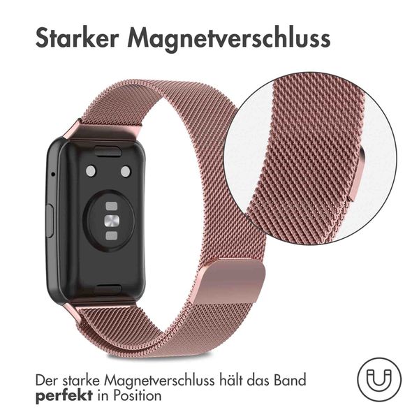 imoshion Mailändische Magnetarmband für das Huawei Watch Fit - Rosa