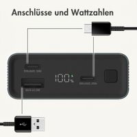 imoshion Ultra Series Aluminium Powerbank 20.000 mAh - Schnellladen bis 33W - Petrol Green