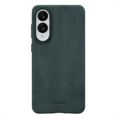 Accezz Vintage Leather Magsafe Backcover Samsung Galaxy S25 Edge - Smokey Green
