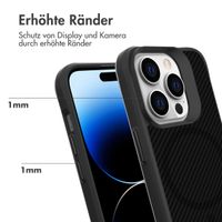 imoshion Rugged Hybrid Carbon Case mit MagSafe für das iPhone 14 Pro - Schwarz