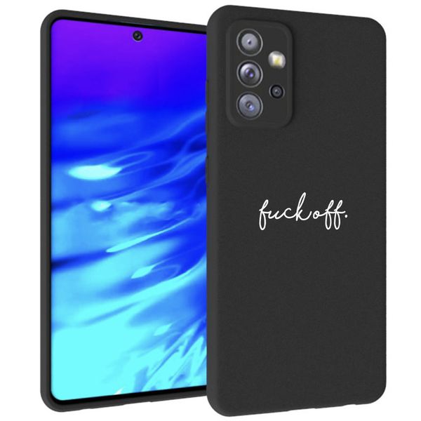 imoshion Design Hülle Samsung Galaxy A72 - Fuck Off - Schwarz