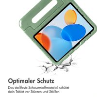 imoshion Kindersichere Schutzhülle mit abnehmbaren Ansteckern Apple iPad 11 (2025) 11 Zoll A16 / iPad 10 (2022) 10.9 Zoll - Olive Green