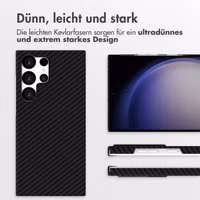 Accezz MagSafe Kevlar Hülle Samsung Galaxy S23 Ultra - Schwarz