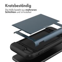 imoshion Backcover mit Kartenfach Apple iPhone SE (2022 / 2020) / 8 / 7 - Dunkelblau