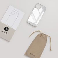 Selencia Mirror Back Cover Apple iPhone 14 - Silber