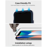 Spigen GLAStR Glass Screen Protector iPhone 11 / Xr - Schwarz