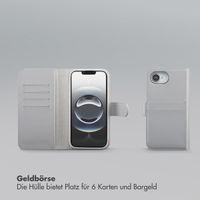 Selencia Olyn Abnehmbare Bookcase mit MagSafe Apple iPhone 16e - Grau