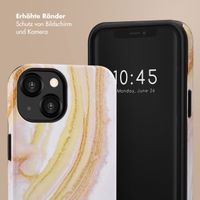 Selencia Vivid Back Cover Apple iPhone 13 - Chic Marble Gold