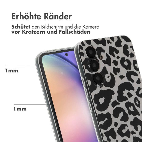 imoshion Design Hülle Samsung Galaxy A54 (5G) - Leopard Transparent