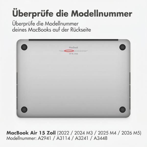 Displex Privacy Safe magnetische Bildschirmschutz für Apple MacBook Air 15 Zoll (2023 / 2024 M3 / 2025 M4 / 2026 M5)