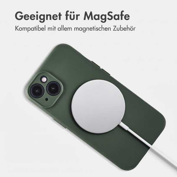 Accezz Grip Backcover mit MagSafe Apple iPhone 14 - Dunkelgrün
