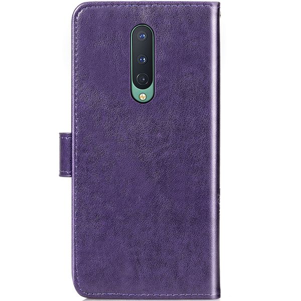 Kleeblumen Klapphülle Violett OnePlus 8