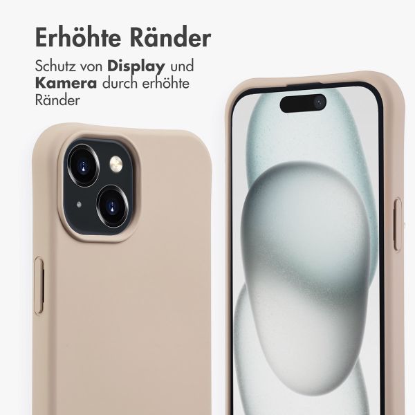 imoshion Color Backcover mit abnehmbarem Handykette und MagSafe Apple iPhone 15 - Nude