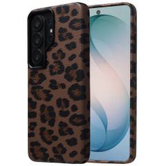 Selencia Sabi Backcover Leopardenmuster mit MagSafe Samsung Galaxy S26 Ultra - Mocha Brown