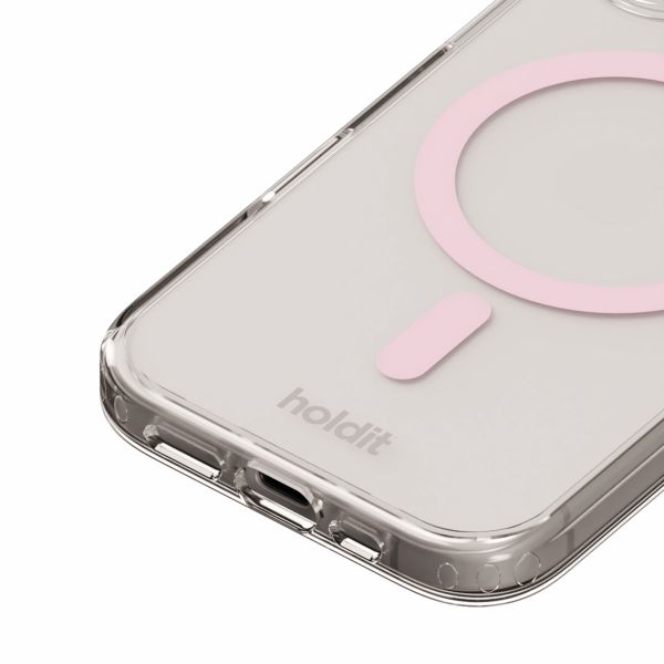 Holdit MagSafe Case für das iPhone 16 Plus - Rosa / Transparent