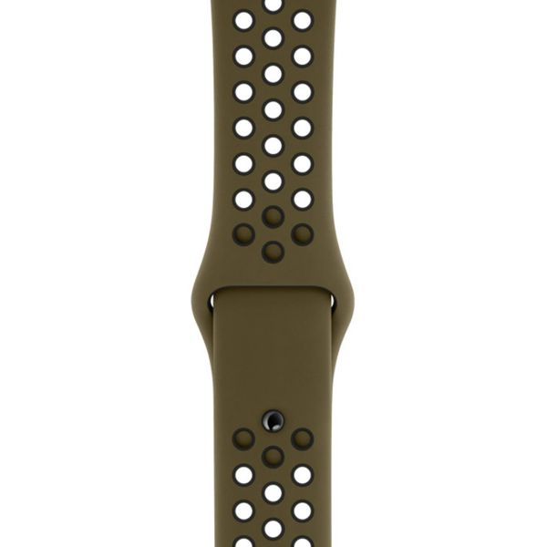 Apple Nike Sport Band für das Apple Watch Series 1-10 / SE / Ultra (2) - 42/44/45/46/49 mm - Olive Flak/Black