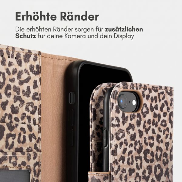 imoshion Design Klapphülle Apple iPhone SE (2022 / 2020) / 8 / 7 / 6(s) - Leopard Mood