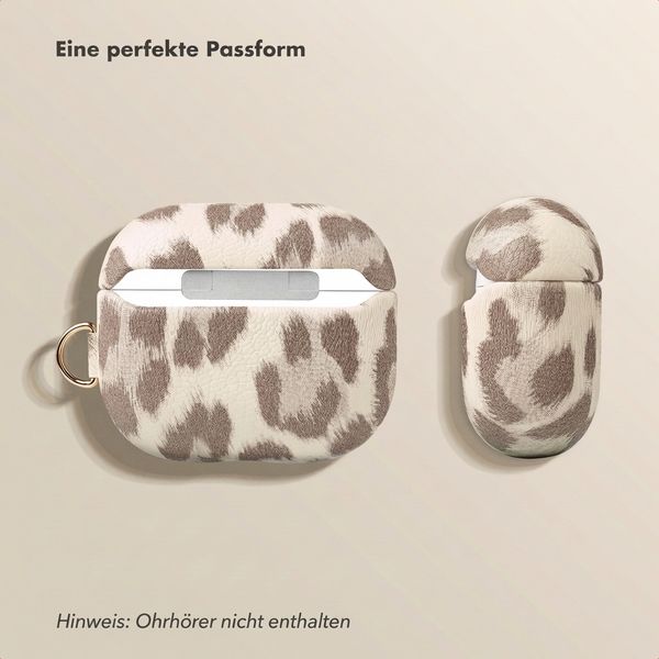 Selencia Sabi Hülle Panthermuster  Apple Airpods Pro 3 - Soft Ivory